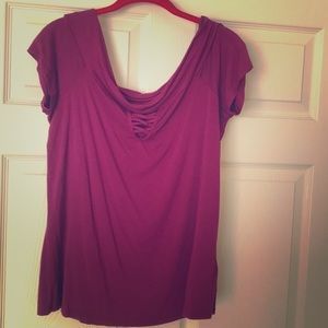 Off the shoulder Magenta blouse